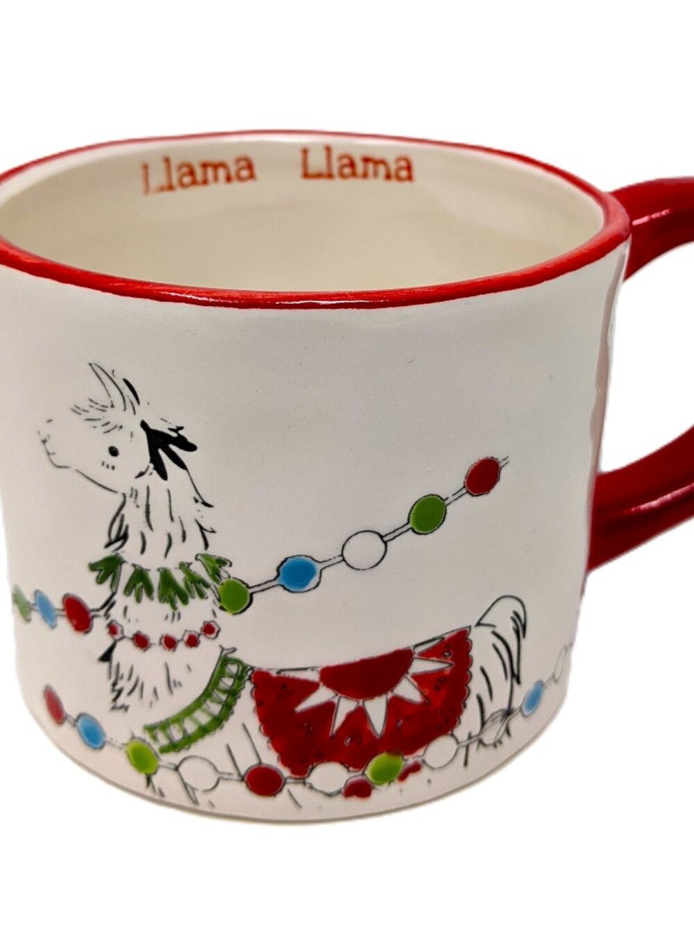 Llama Alpaca Peruvia Coffee Mug 17 oz Holiday Festival Arlington Designs 4" x 4"